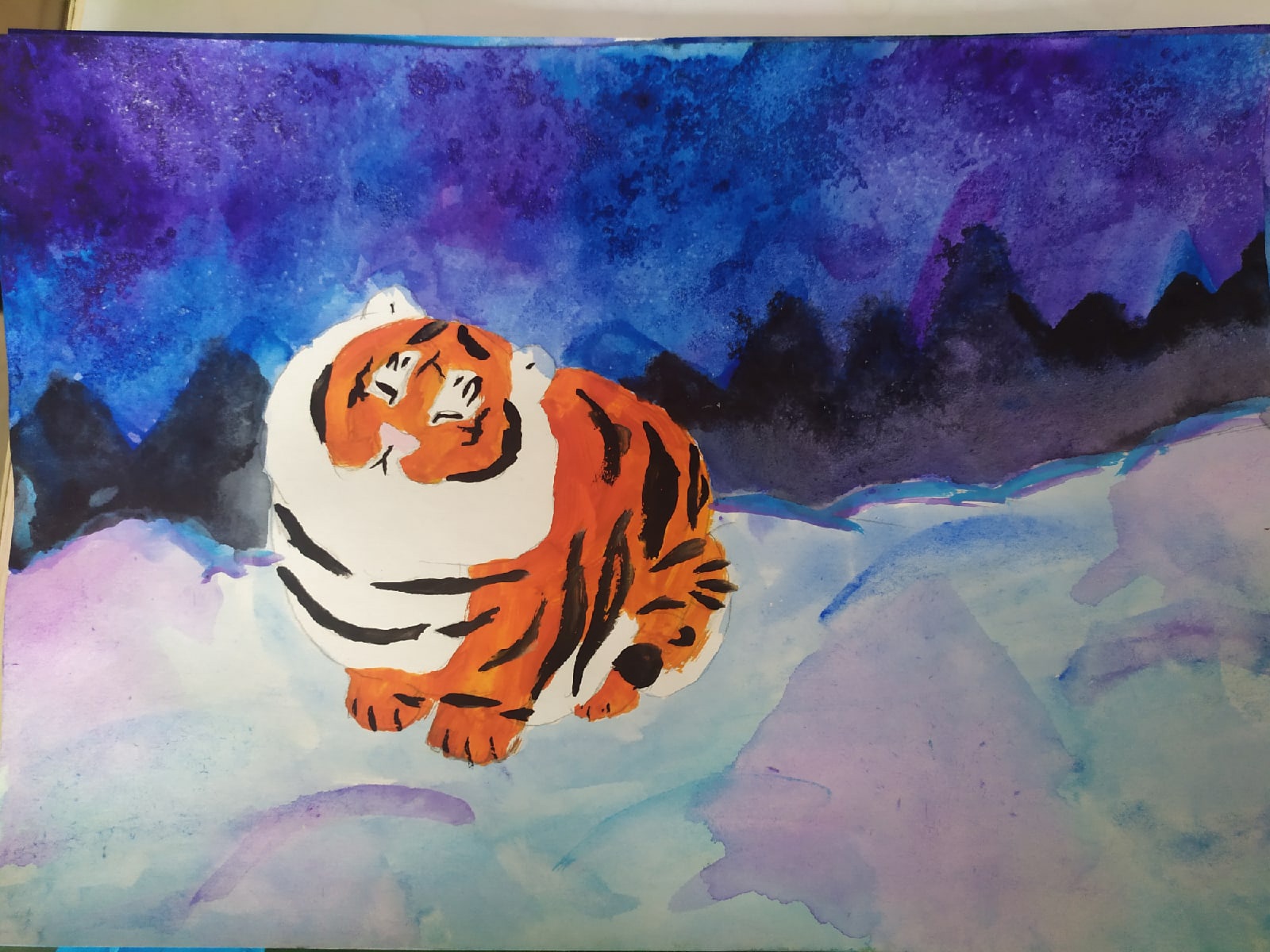 Картинка Усатый полосатый тигр символ года